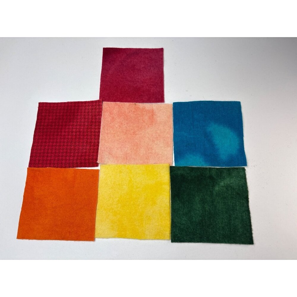 Wool Squares Rug Hooking & Applique 4 1/4" Multi-Color Set Rug Hooking - Picture 11 of 14